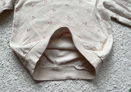 Krémová čerešňová mikina, h&m, 98, h&m,98