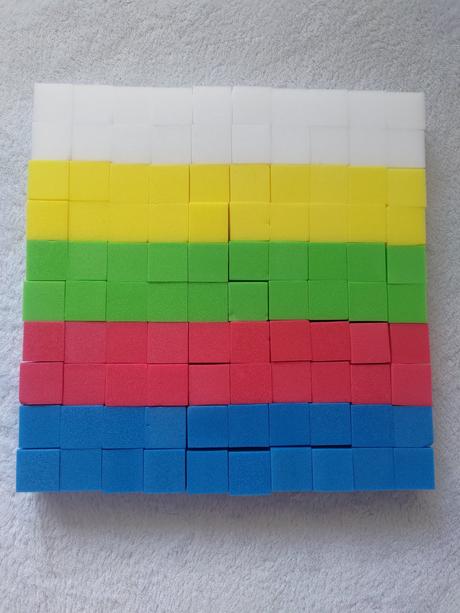 Penové kocky na matematiku,