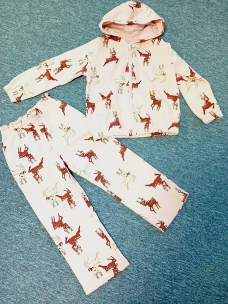 Srnčeková súprava - nohavice a mikina, h&m,110