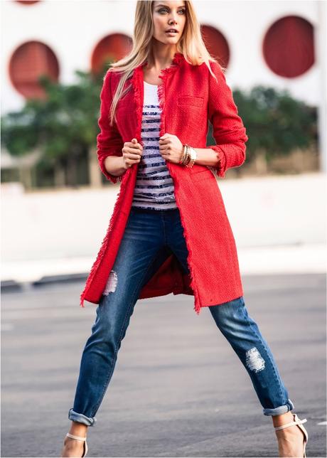 Buklé kabátik bodyflirt 36/38, bonprix,36