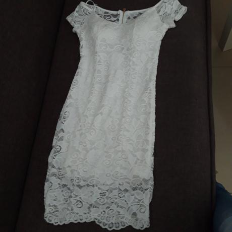 Biele šaty zo sukňou, xs