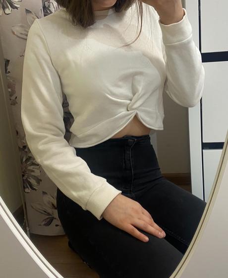 Crop svetrík, new yorker,m