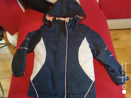 Bunda s mikinou 2 v 1, denim,104