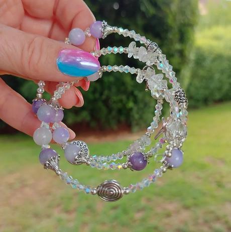 Náramok z polohdrahokamov pre ryby, váhy, vodnár, 