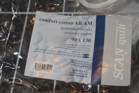 Detský paplón comfort cotton zn. scanquilt, šírka (cm): 90,dĺžka (cm): 130