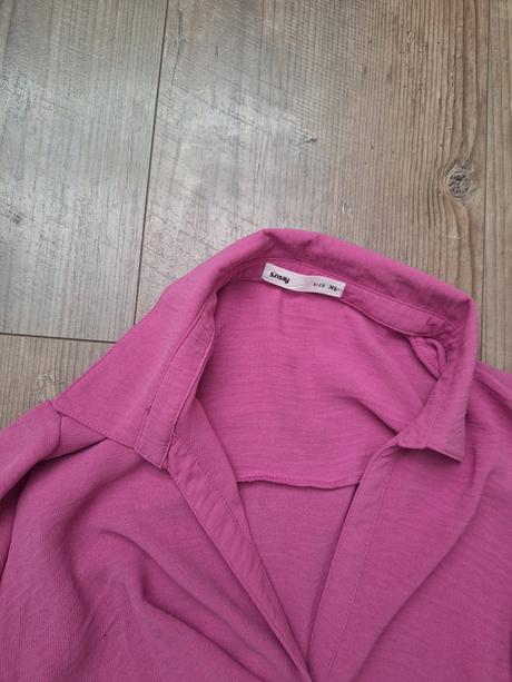 Ruzove minisaty s dlhym rukavom, sinsay,xl