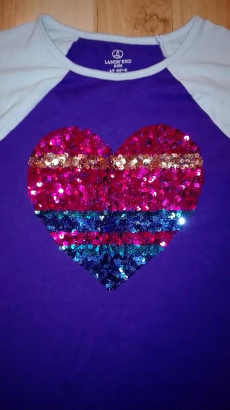 Tricko s glitrami zn. lands' end kids, 134