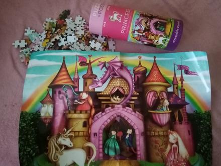 Puzzle&poster jednorozec 200ks,