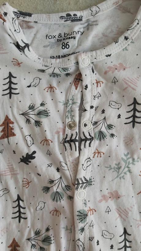Set overalov bez nožičiek/pyžamiek zimný motív 86, fox & bunny,86