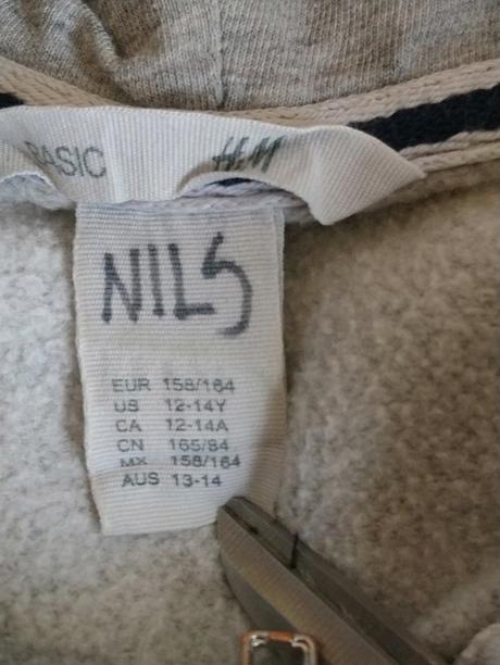 Svetlo sivá mikina s kapucňou, h&m, 158-164 cm, h&m,164