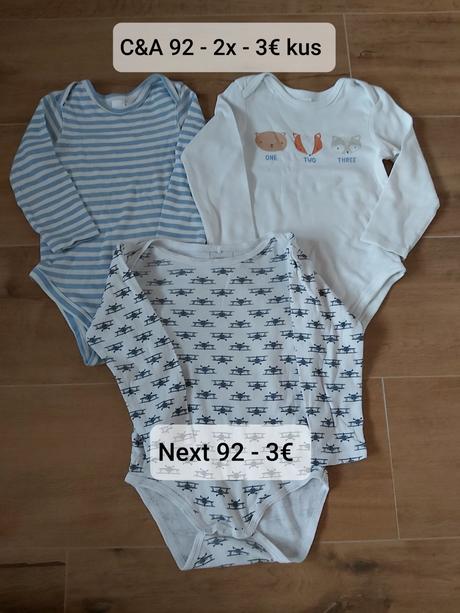 Body dlhý rukáv od 50 po 98, 50