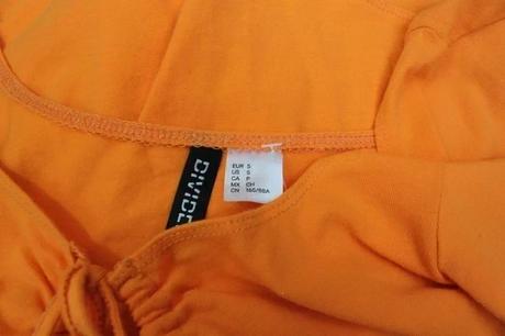Štýlové oranžové body s výstrihom (brazílky), h&m,s