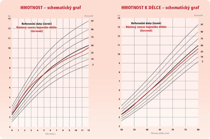 Percentilové rastové grafy Percentilové rastové grafy