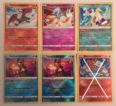 Pokémon karty - radiant, 