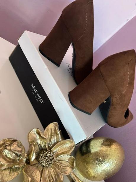 Hnedé lodičky zn.nine west, nine west,40