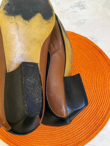 Celokožené retro topánky, 39