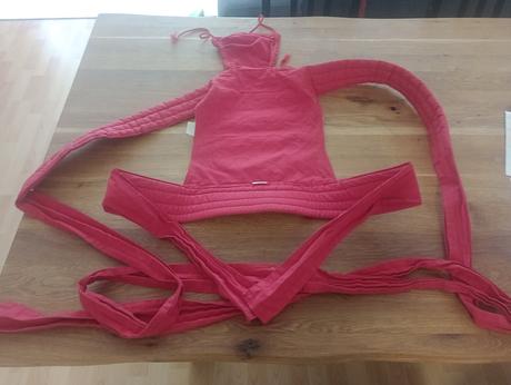 Nosič mei tai al and izi červený 6-15kg, al&izi