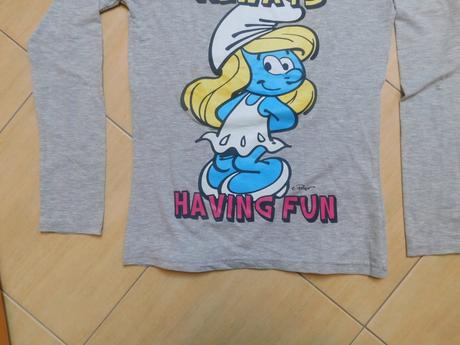 Tričko so šmoulinkou, s