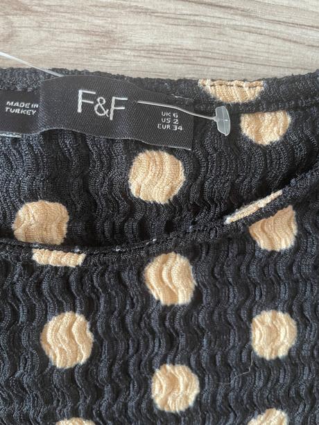 Bodkované šaty, f&f,xs