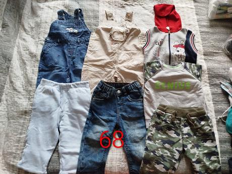 Balik  oblečenia veľkosť  68, 68–80