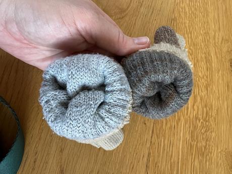 Zimne hrube vlnene rukavice, 128