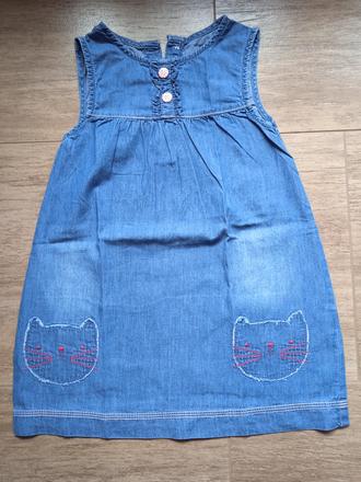 Riflové šaty, veľ. 92, f&f,92