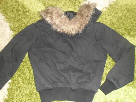 Šikovná vetrovočka s kapucnou , denim,38