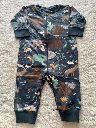 Tmavomodre pyzamo lesne zvieratka lindex, lindex,62