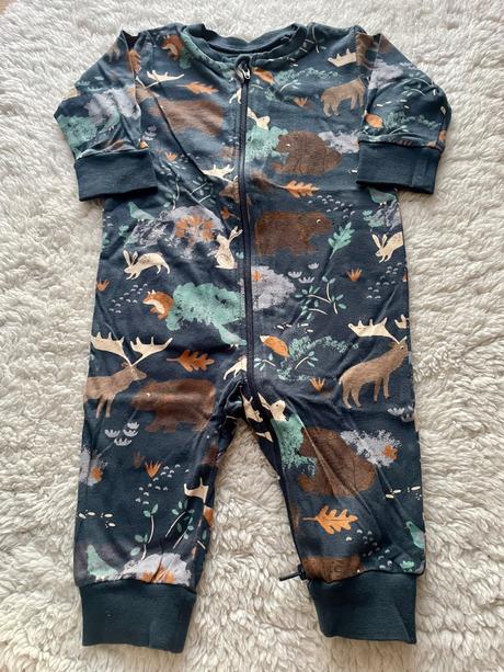 Tmavomodre pyzamo lesne zvieratka lindex, lindex,62