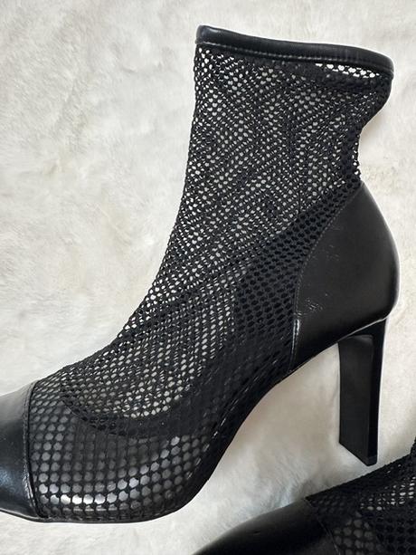 Čierne sieťované topánky na podpätku zn. zara, zara,40