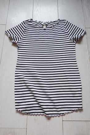 Vrúbkované tehotenské tričko h&m mama, h&m,m