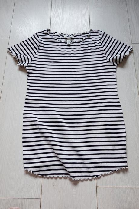 Vrúbkované tehotenské tričko h&m mama, h&m,m