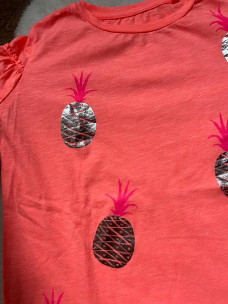 Neónové tričko s ananásmi, c&a,158 / 164