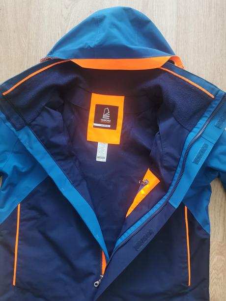 Detská nepremokavá vetruvzdorná bunda, tribord,164