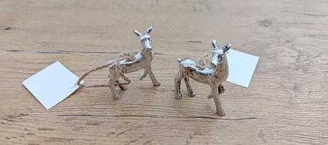 Dekoračný sob - starostriebro- 70x50mm, 