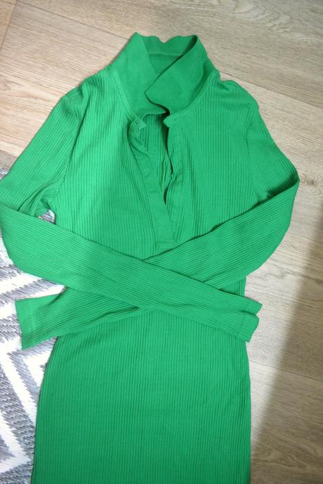 Elastické vrubkované minišaty xs/m, h&m,xs