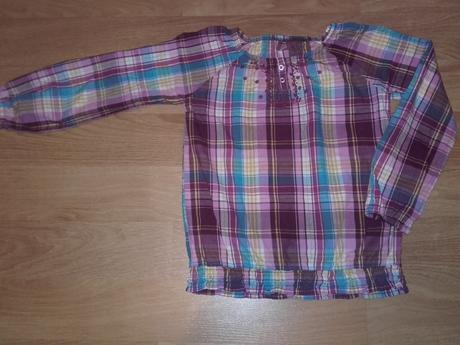 Károvaná košieľka s výšivkou, kiki&koko,122
