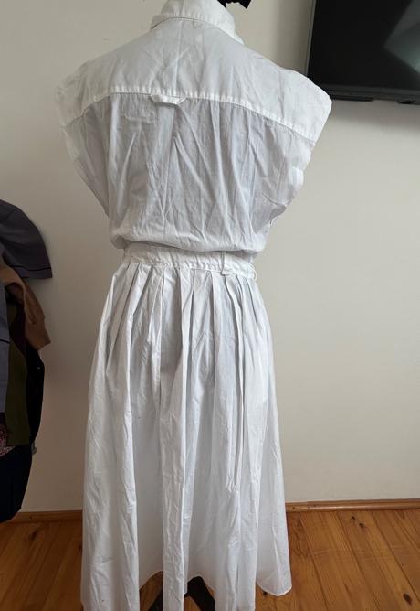 Košeľové šaty s viazaním, zara,l