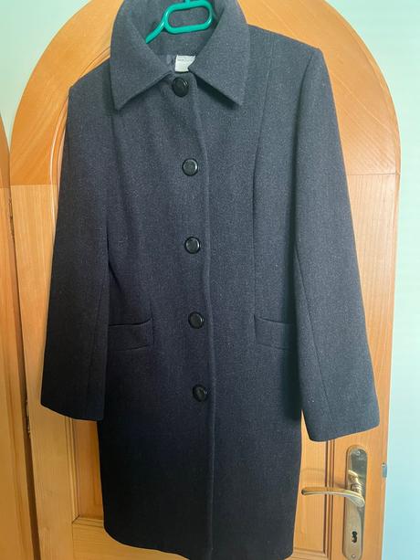 Kabát dámsky edima -čierny- 38-, 38