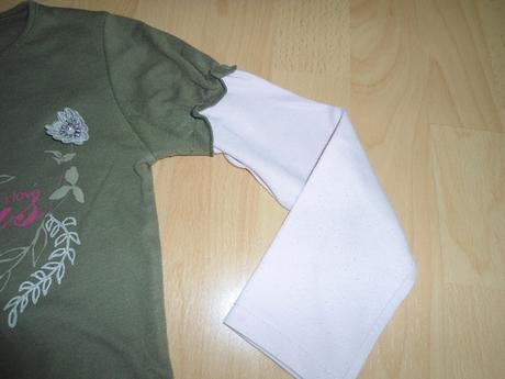 Zeleno - ruzove tricko, 128