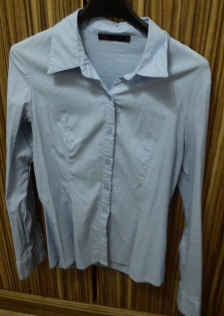 Sivá košeľa, h&m,34