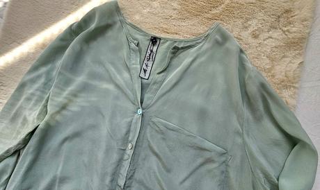 Luxusná hodvábna blúzka od austrálskej dizajnérske, xl