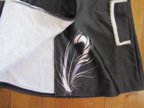 Jarný kabátik s pierkom a kapucňou, m