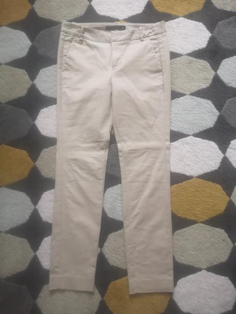 Zara bezove chinos nohavice, zara,34