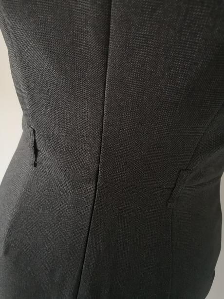 F&f tmavo sivé business šaty, f&f,s