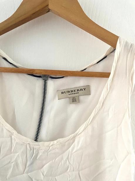 Luxusný hodvábny top burberry london, burberry,xs