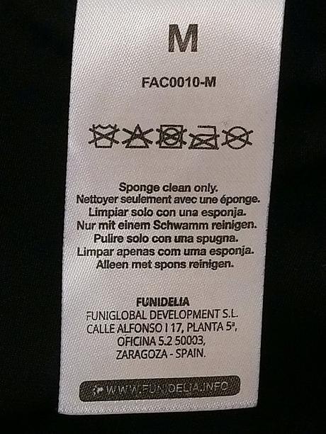 Kostým halloween neviditeľný - čierny, fundelia,