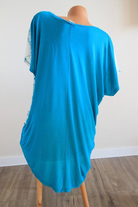 Tyrkysovo biely top, xxl, xxl
