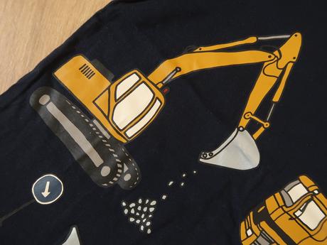 Chlapčenské tričko lindex 122 (6-7r.) s bagrami, lindex,116