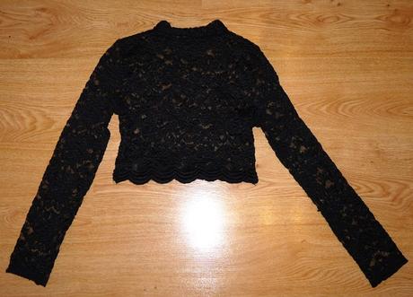 Krajkovaný elastický, h&m,xs